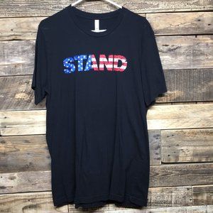 Bella Canvas Made is USA Breitbart STAND tee size L